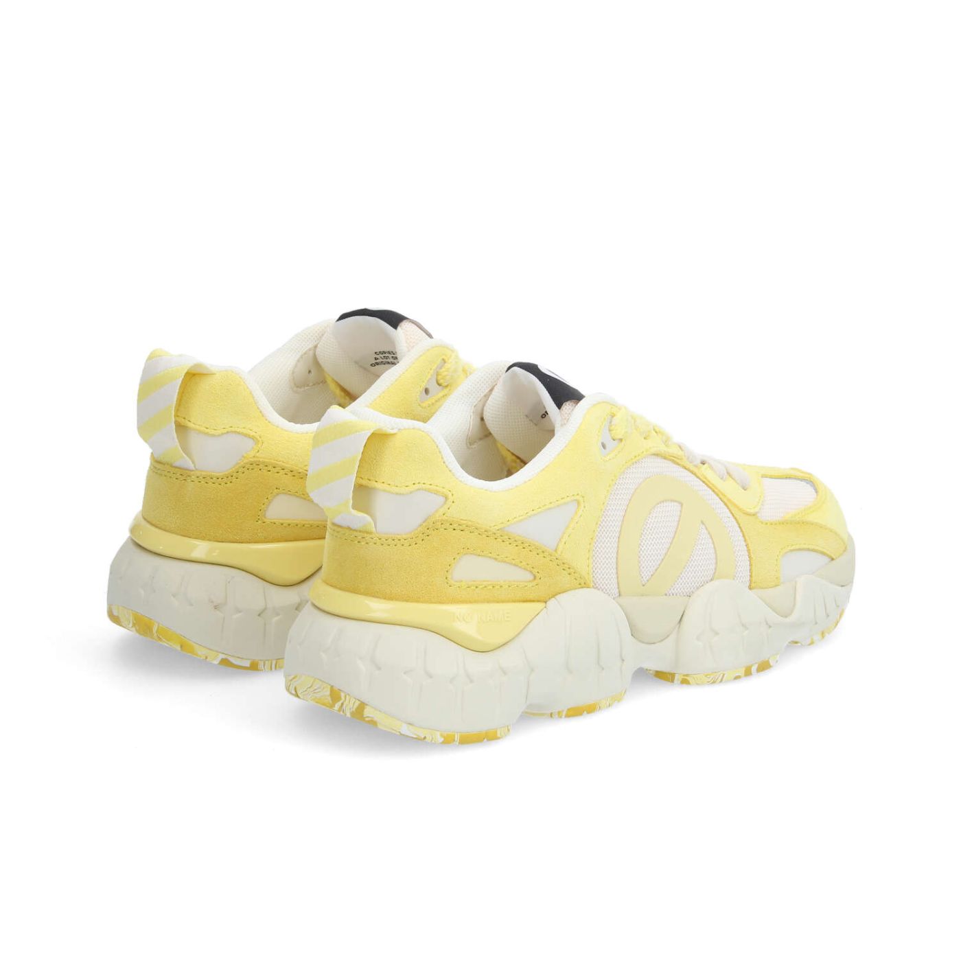 KRAZEE MILKSHAKE W - SUEDE/KNIT/SUED - YELLOW/OFF WHITE/BANANA YELLOW